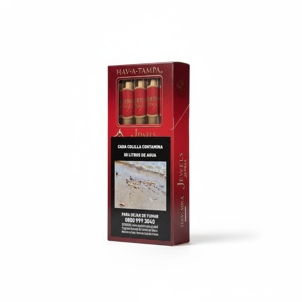 Hava Tampa Jewels Red x un.(Cajita x 5 cigarros)